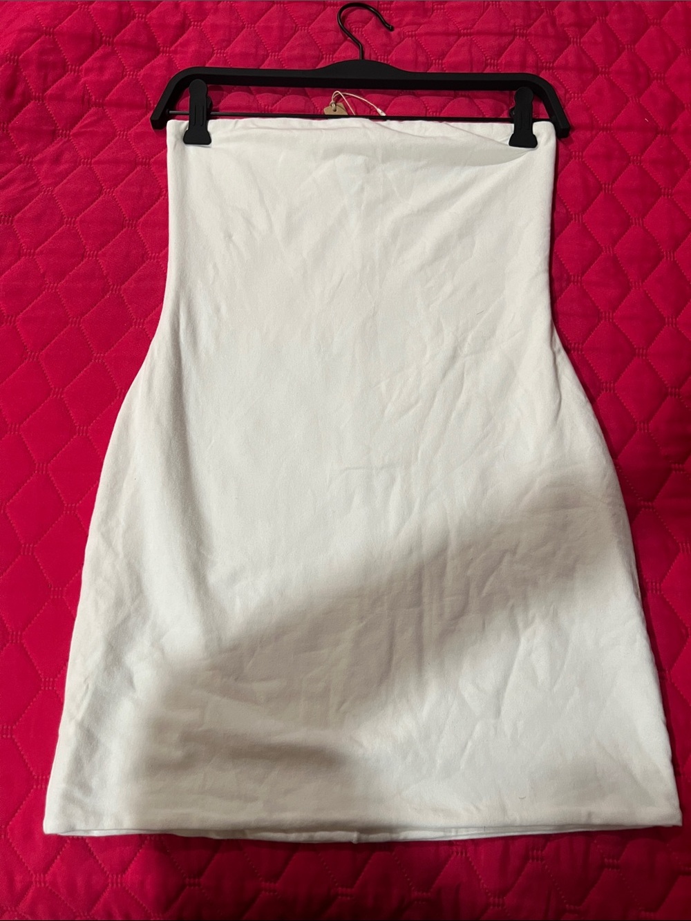 SKIMS White Strapless Mini Dress